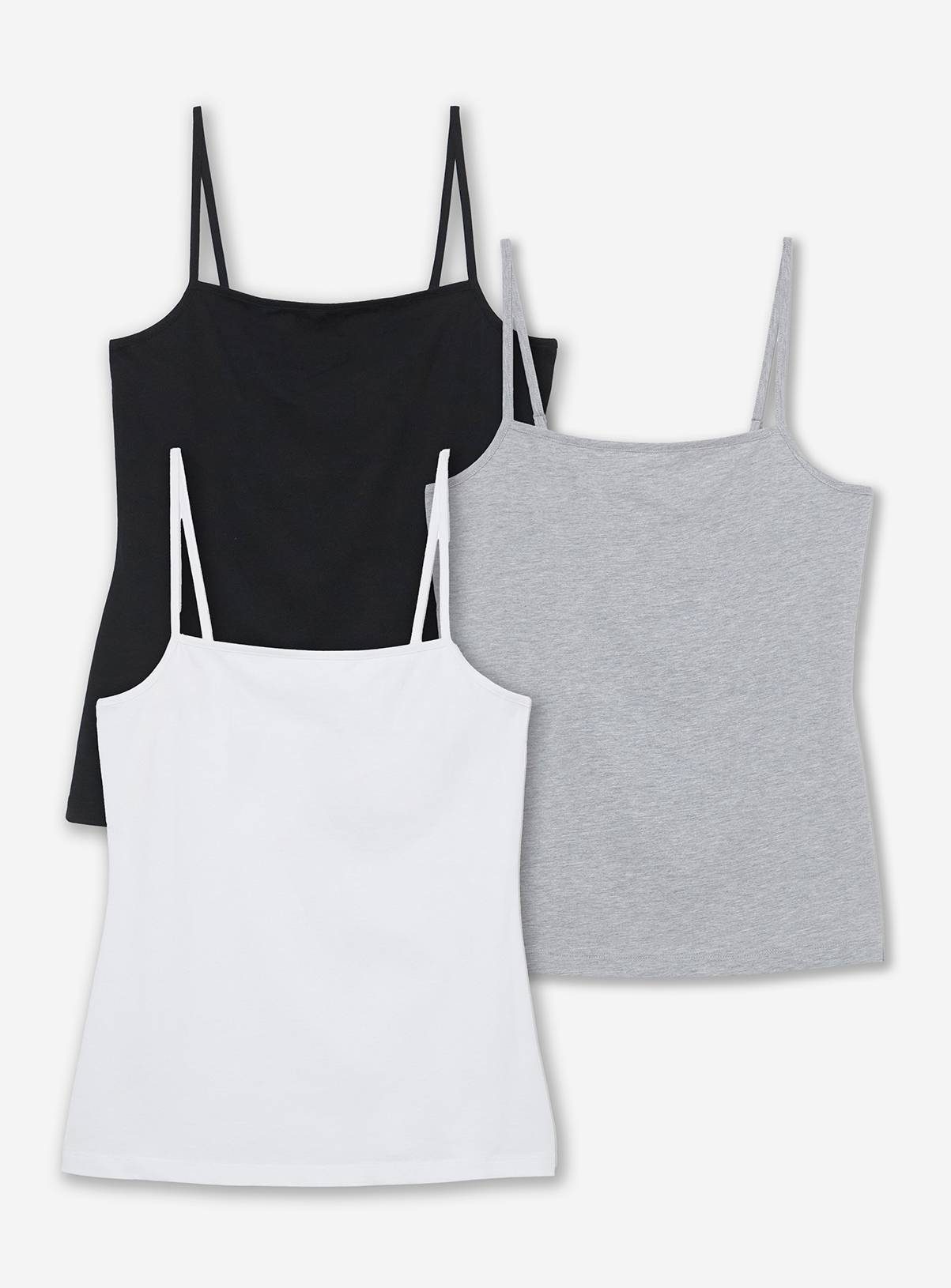 SIMPLY BE  3 Pack Square Neck Camis 32 - Image 5